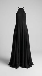 Vestido Maxi Sin Mangas De Lino Estilo Minimalista