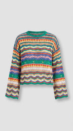 Jersey Colorido de Punto Suave – Estilo y Comodidad