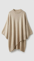 Jersey Oversize Largo de Punto Suave para Mujer