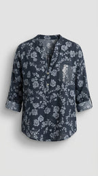 Blusa De Flores De Manga Larga De Estilo Romántico