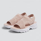 Sandalias de plataforma para mujer en malla transpirable