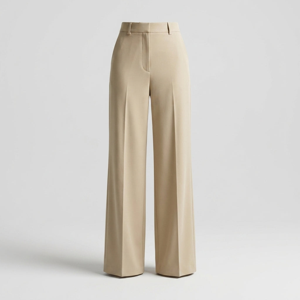 Pantalones Mujer Tiro Alto Modeladores Pierna Ancha