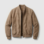 Chaqueta De Ante Para Hombre Con Corte Estructurado