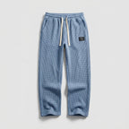 Pantalones Amplios Lorenzo Con Textura Panal Elegante