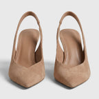 Zapato Slingback De Mujer Con Tacón Fino Elegante
