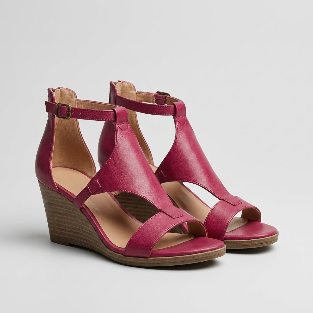 Sandalias Ortopédicas de Piel para Mujer – Suela Antideslizante