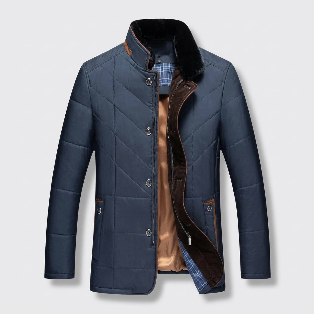 Chaqueta Business Hombre Impermeable de Corte Entallado