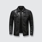 Chaqueta De Piel Vegana Entallada Estilo Urbano
