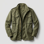 Chaqueta Militar Hombre Con Estilo y Corte Estructurado