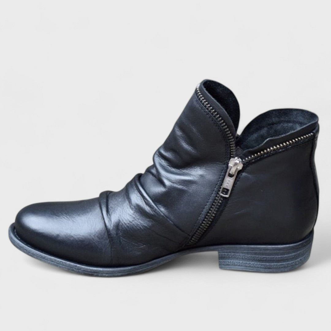 Orthopädische Damenstiefel aus Öko-Leder – 4 cm Absatz
