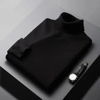 Jersey De Cuello Alto Hombre 100% Cachemira Elegante