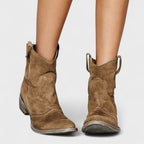 Botines Cowboy Mujer Con Tacón Ancho y Estilo Casual