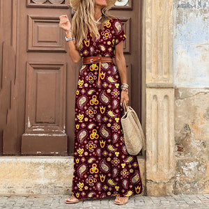 Elegantes Boho-Maxikleid aus leichter Viskose