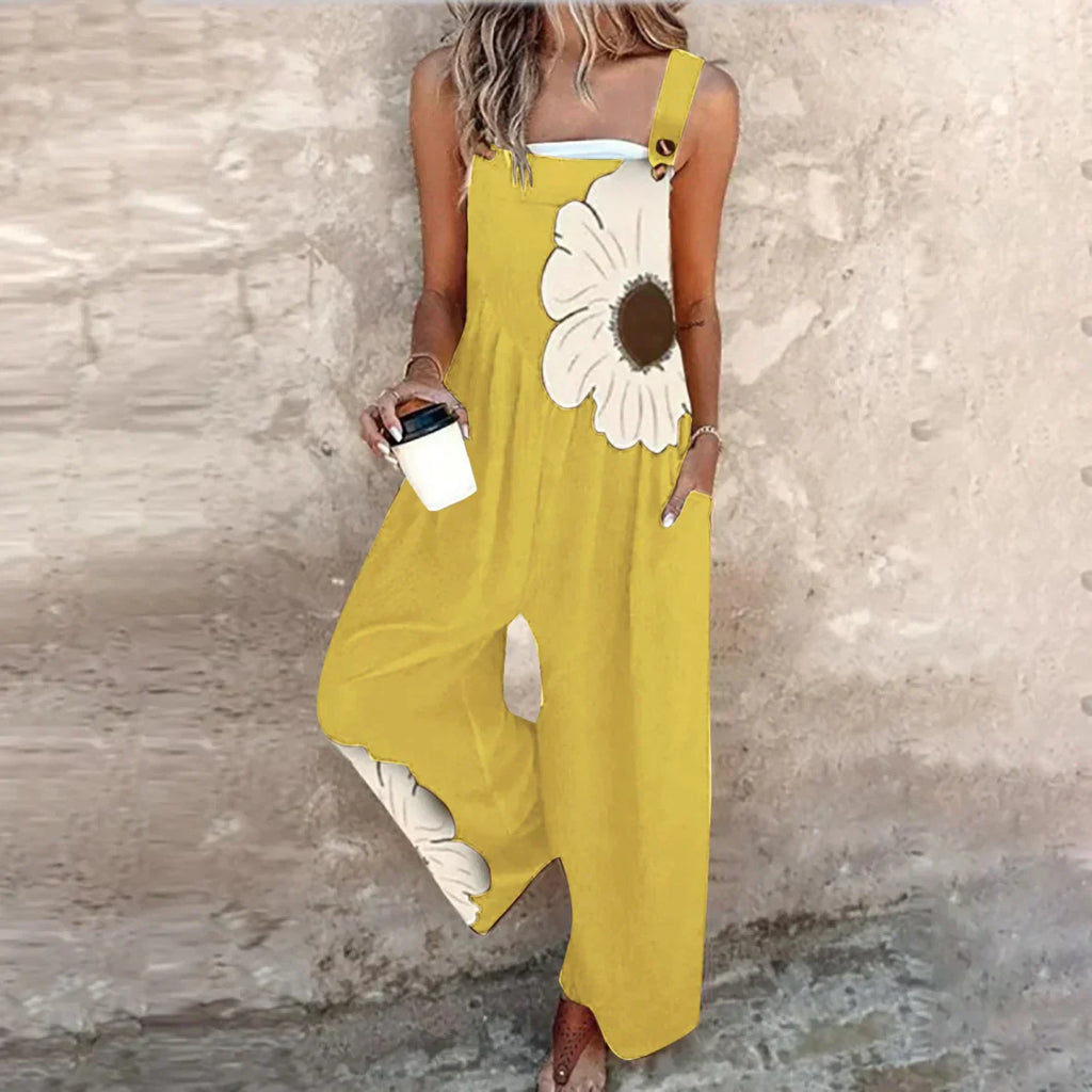 Esencia | Multicolor Solid Strap Jumpsuit