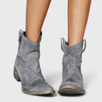 Botines Cowboy Mujer Con Tacón Ancho y Estilo Casual