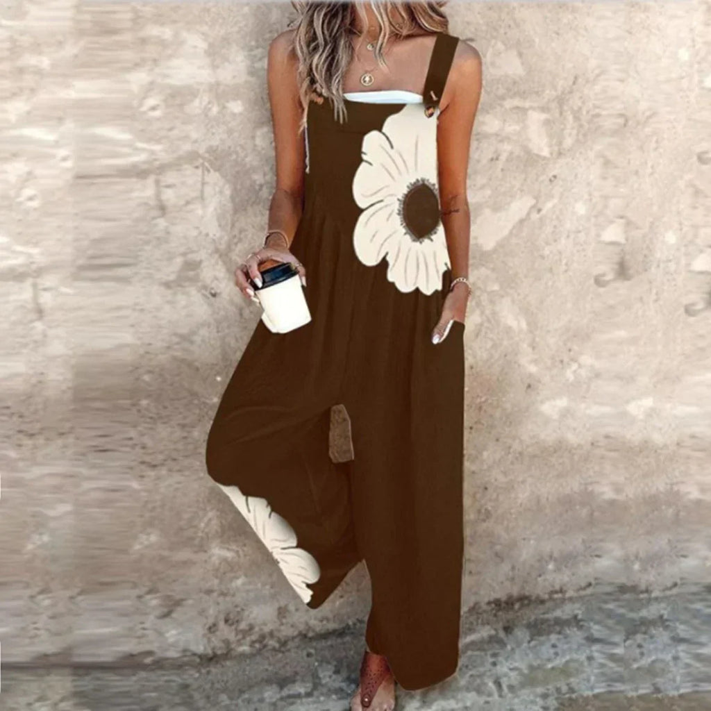 Esencia | Multicolor Solid Strap Jumpsuit