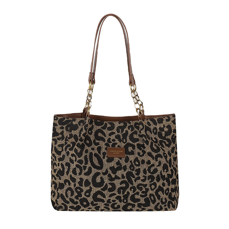 Ximena | Bolsa Tote Estampado de Leopardo