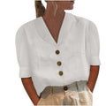 Women's Retro Chic Blouse with Front Knot