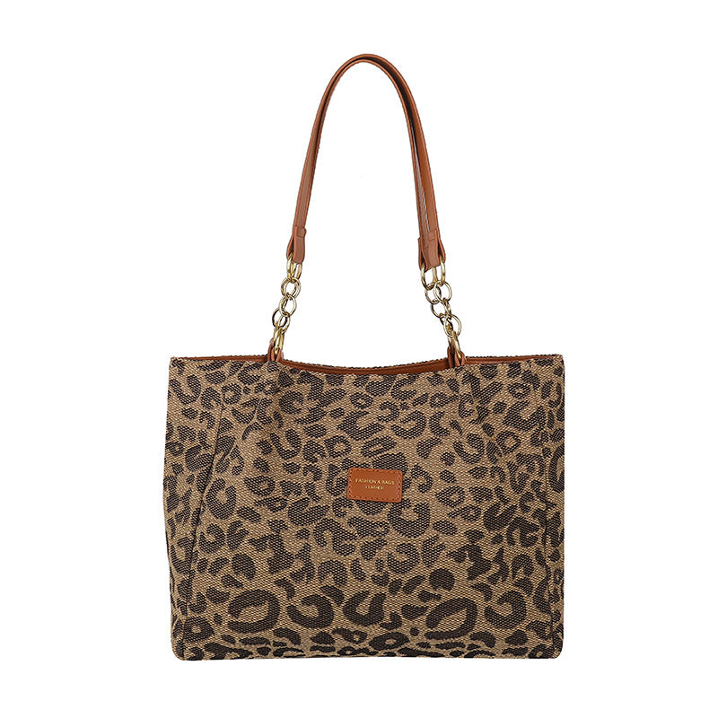 Sofía | Bolsa Tote Estampado de Leopardo