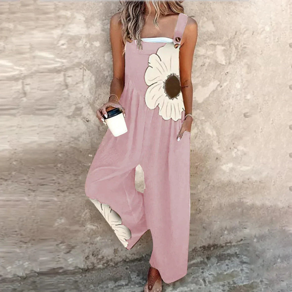 Esencia | Multicolor Solid Strap Jumpsuit