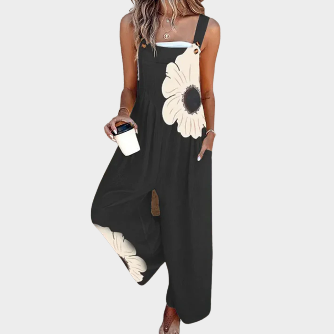 Esencia | Multicolor Solid Strap Jumpsuit