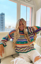 Jersey Colorido de Punto Suave – Estilo y Comodidad