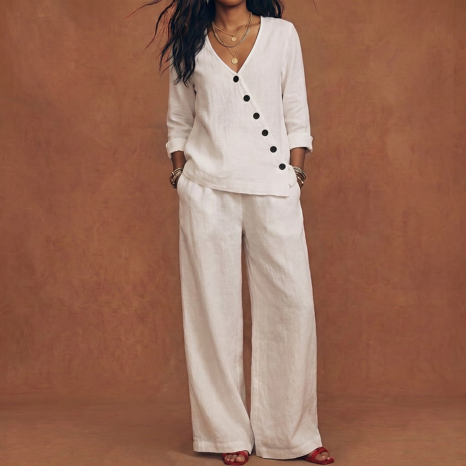 Conjunto Básico Femenino Cómodo y Elegante Diario