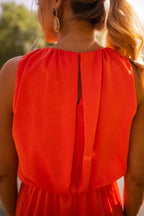 Vestido Largo De Verano Elegante Con Abertura