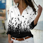 Blusa Estampada Elegante de Mujer – Corte Femenino
