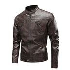 Chaqueta De Piel Tipo Aviador Estilo Piloto