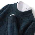 Herrenpullover aus Kaschmir mit stilvollem Muster