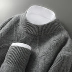 Jersey De Hombre 100% Cachemira Corte Clásico