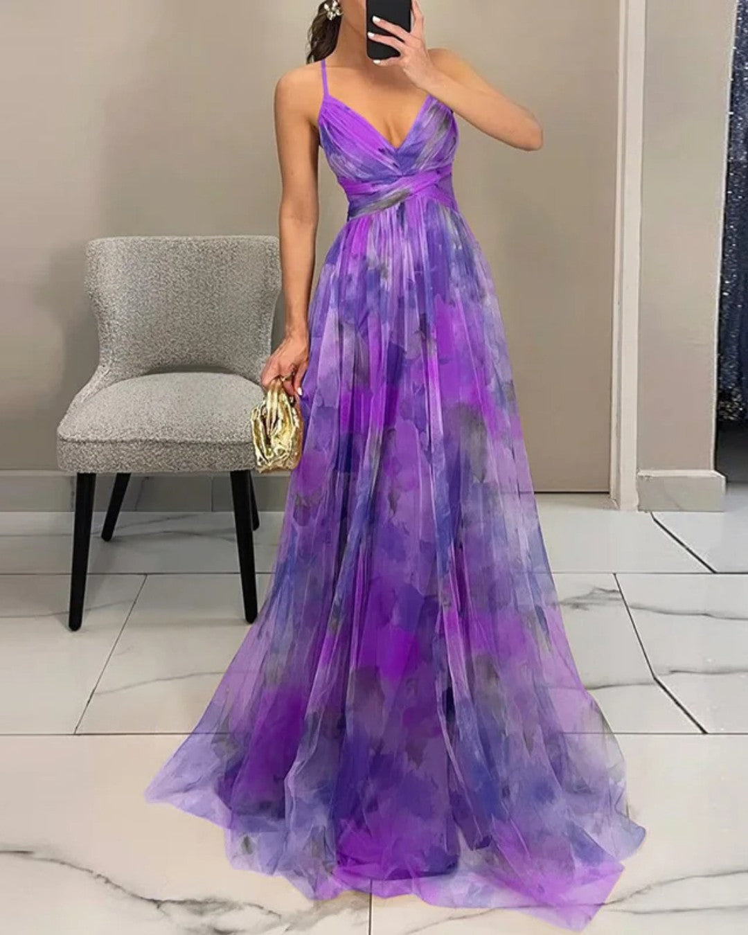 Giselle Floral Print Maxi Dress