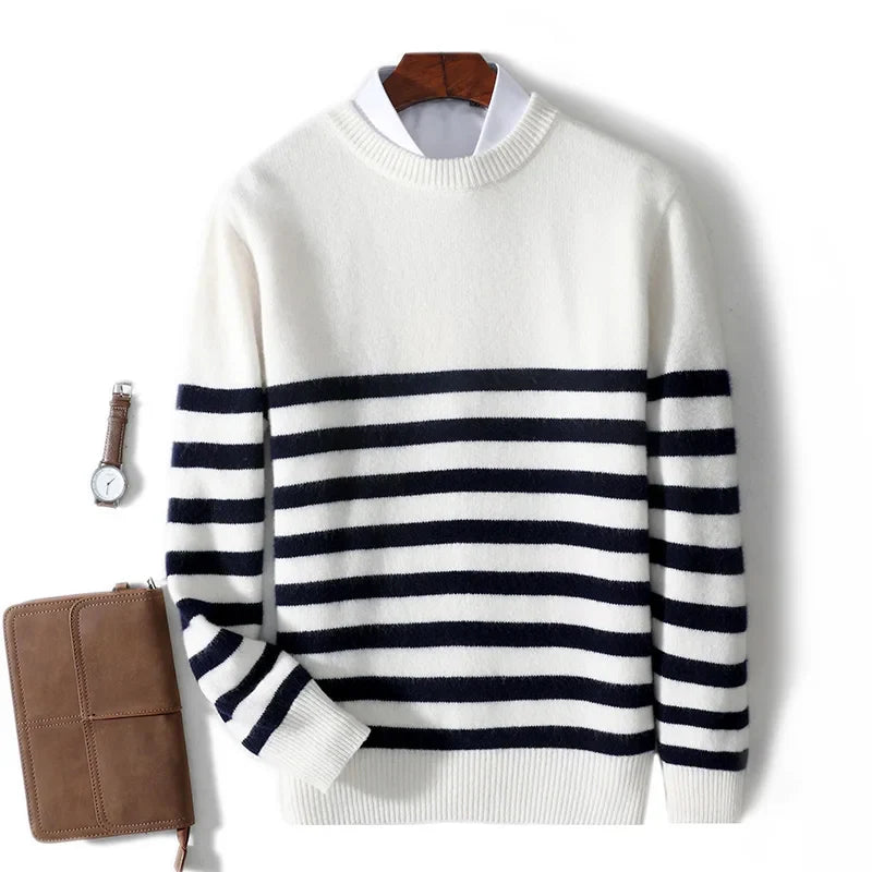 Klassischer Herrenpullover aus 100 % Merinowolle