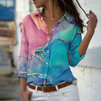 Blusa Estampada Elegante de Mujer – Corte Femenino