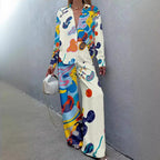 Conjunto Dos Piezas Mujer Holgado con Camisa y Pantalón