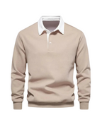 Suéter Tipo Polo Casual de Punto Suave