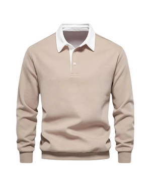 Weicher, gestrickter Polo-Pullover