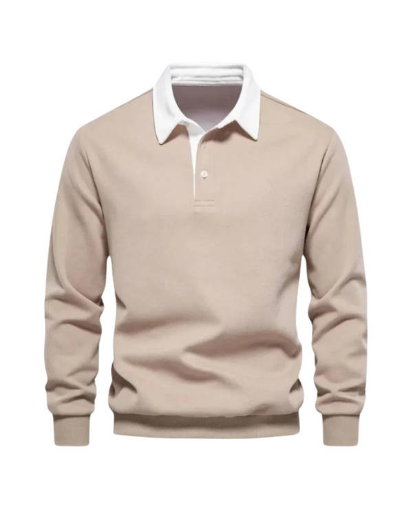 Weicher, gestrickter Polo-Pullover