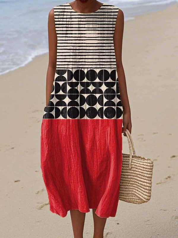 Jane™ | Color Block Midi Dress