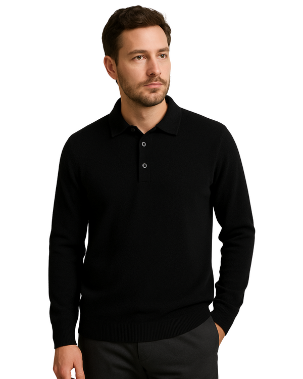 Polo für Herren aus 100 % Kaschmir im Slim Fit