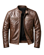 Chaqueta De Piel Vintage Para Hombre – Estilo Atemporal