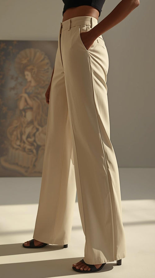 Adalí™ Pantalón Moldeador de Talle Alto y Pierna Ancha para Mujer
