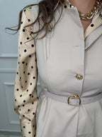 Conjunto Pantalón Y Chaleco Con Cinturón En Cintura