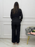 Conjunto Pantalón Y Chaleco Con Cinturón En Cintura