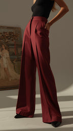 Pantalones Mujer Tiro Alto Modeladores Pierna Ancha