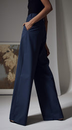 Pantalones Mujer Tiro Alto Modeladores Pierna Ancha