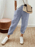 Women's Striped Cotton Pants – Light and Comfortable