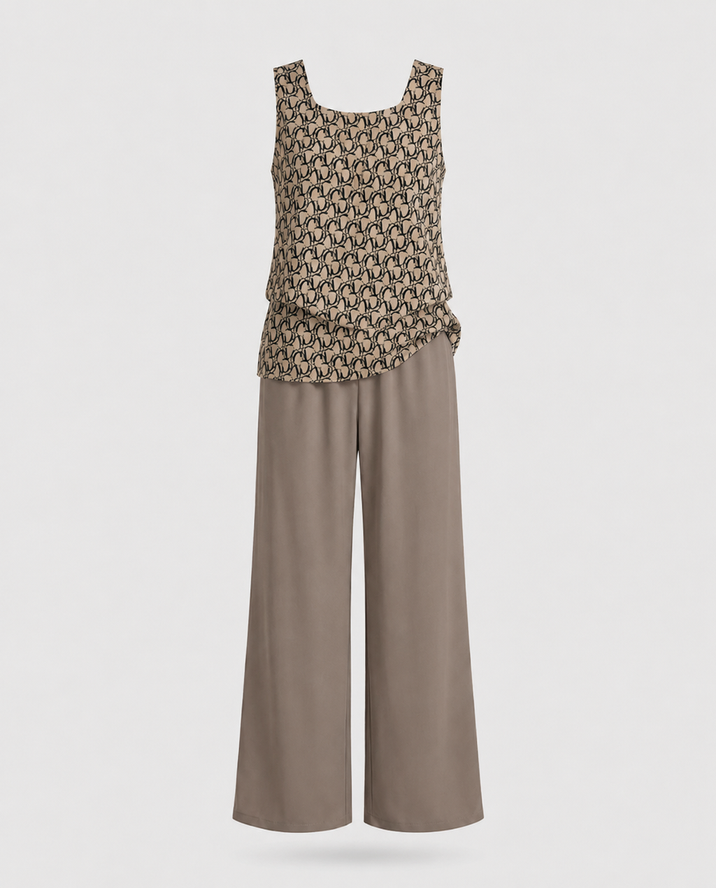 Conjunto Verano Elegante Mujer con Blusa y Pantalón