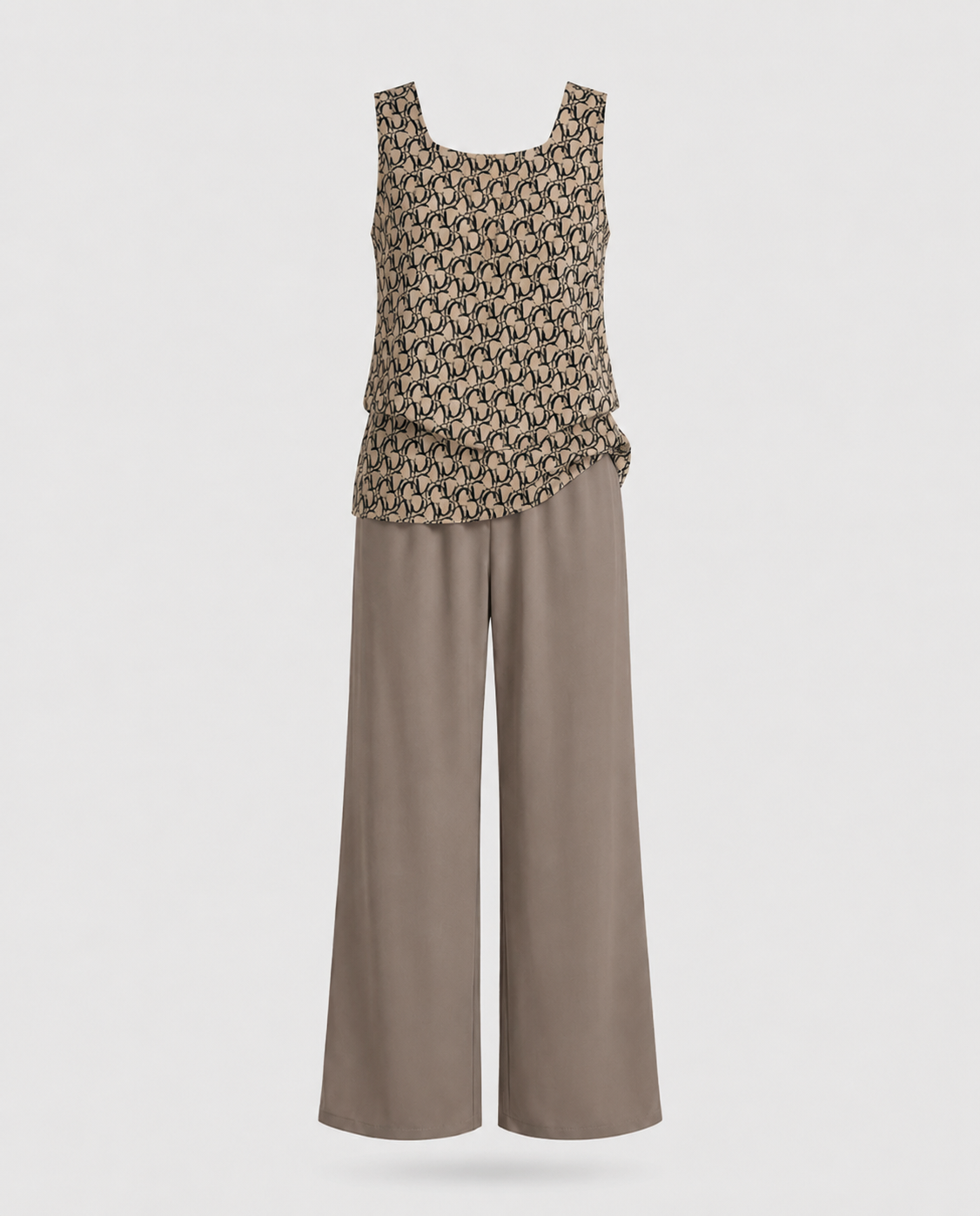 Conjunto Verano Elegante Mujer con Blusa y Pantalón